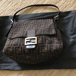 FENDI Mama Baguette Monogram Bag